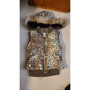 Cache Cheetah Print Vest